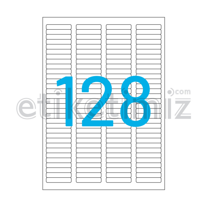 43.2x8.5 mm Yuvarlak Kenar Lazer Etiket 43.2x8.5 mm Yuvarlak Kenar Lazer Etiket
