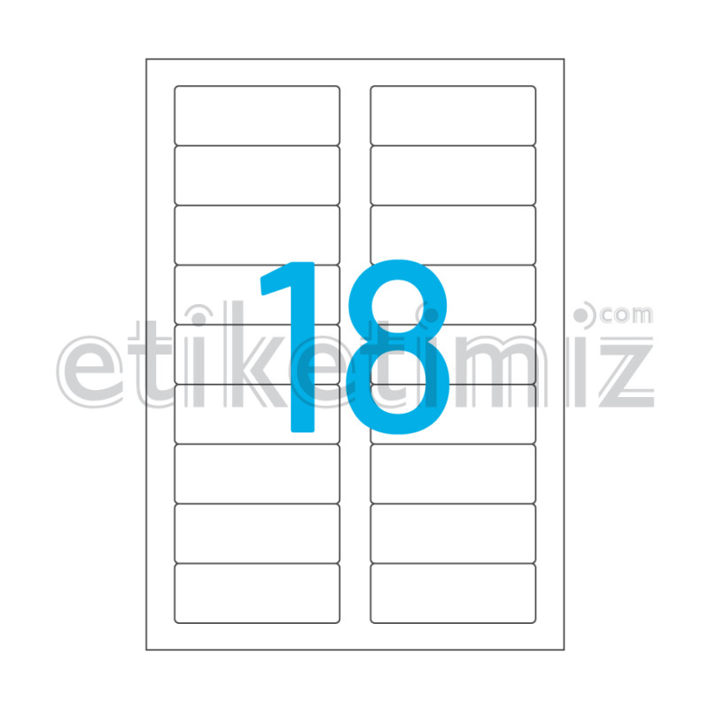 83x30 mm Yuvarlak Kenar Lazer Etiket 83x30 mm Yuvarlak Kenar Lazer Etiket