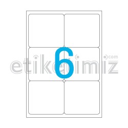 99.1x93.1 mm Yuvarlak Kenar Lazer Etiket