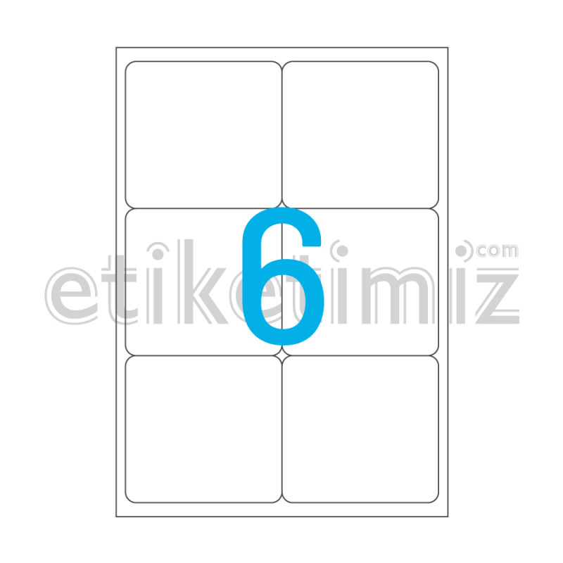 99.1x93.1 mm Yuvarlak Kenar Lazer Etiket 99.1x93.1 mm Yuvarlak Kenar Lazer Etiket