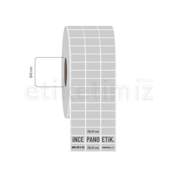 26x13 mm 3'lü Ayrık Silvermat İnce Pano Etiket 26x13 mm 3'lü Ayrık Silvermat İnce Pano Etiket