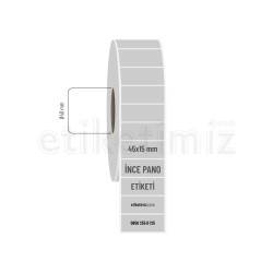 45x15 mm Silvermat İnce Pano Etiket