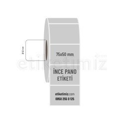75x50 mm Silvermat İnce Pano Etiket