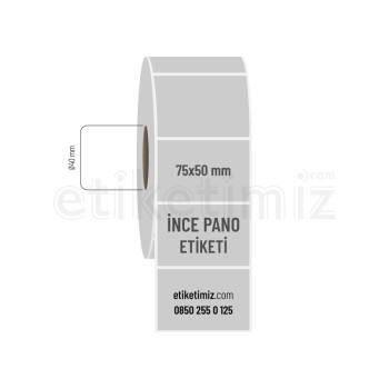 75x50 mm Silvermat İnce Pano Etiket 75x50 mm Silvermat İnce Pano Etiket