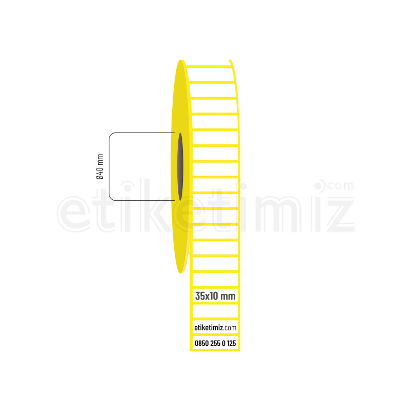 35x10 mm Termal Etiket 35x10 mm Termal Etiket