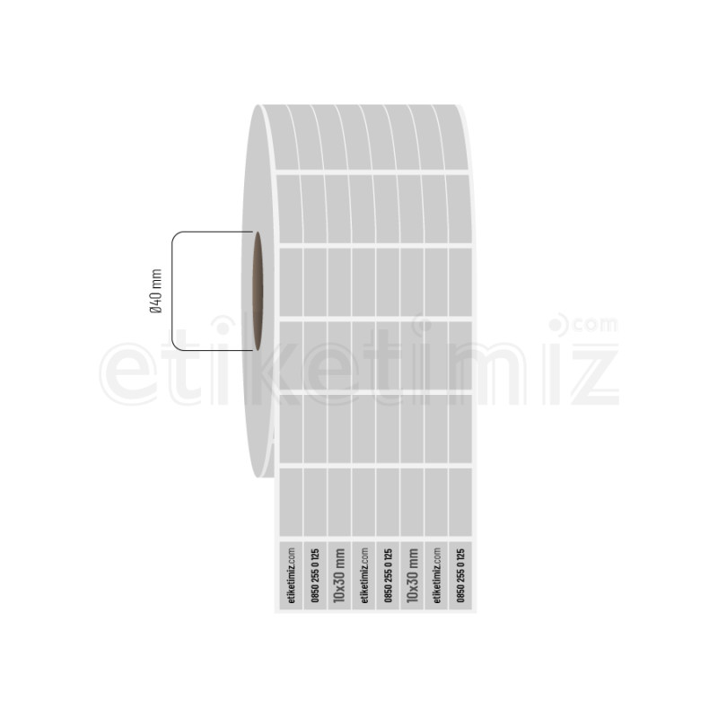 10x30 mm 8'li Bitişik Silvermat Etiket 10x30 mm 8'li Bitişik Silvermat Etiket