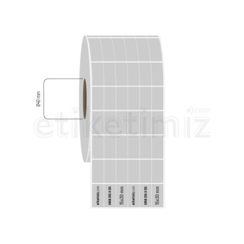 15x30 mm 6'lı Bitişik Silvermat Etiket 15x30 mm 6'lı Bitişik Silvermat Etiket