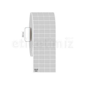 20x15 mm 4'lü Bitişik Silvermat Etiket 20x15 mm 4'lü Bitişik Silvermat Etiket