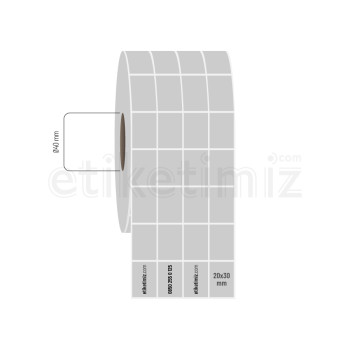 20x30 mm 4'lü Aralıklı Silvermat Etiket 20x30 mm 4'lü Aralıklı Silvermat Etiket