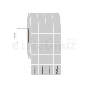 25x35 mm 4'lü Aralıklı Silvermat Etiket 25x35 mm 4'lü Aralıklı Silvermat Etiket