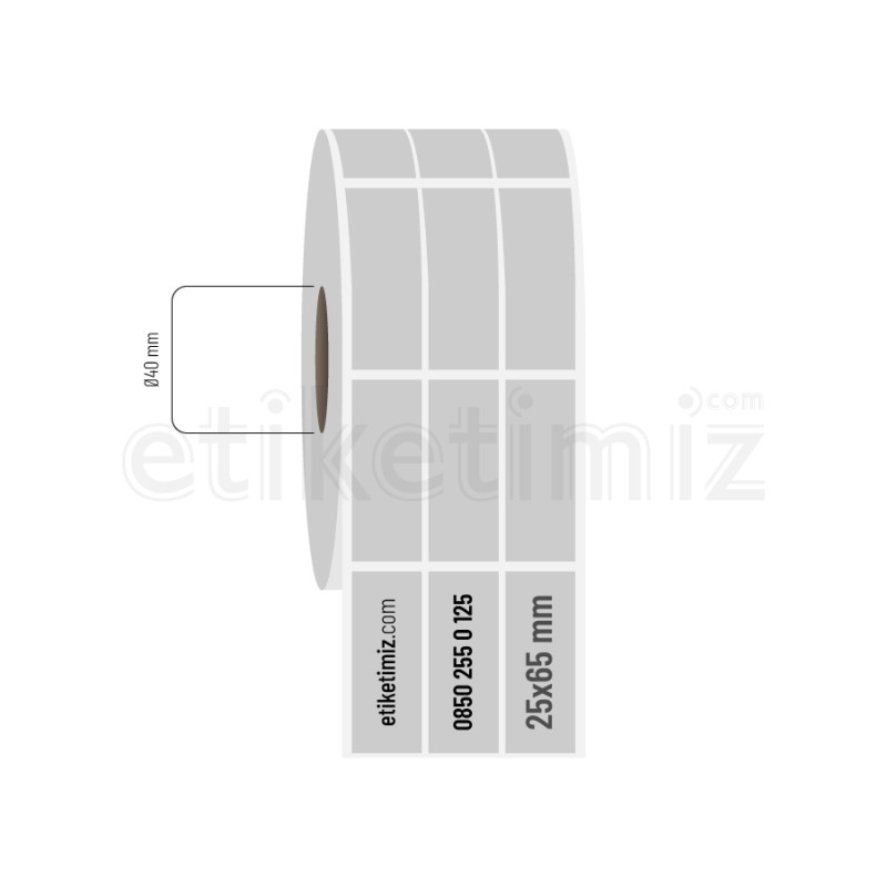 25x65 mm 3'lü Aralıklı Silvermat Etiket 25x65 mm 3'lü Aralıklı Silvermat Etiket