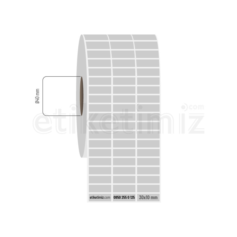 30x10 mm 3'lü Aralıklı Silvermat Etiket 30x10 mm 3'lü Aralıklı Silvermat Etiket