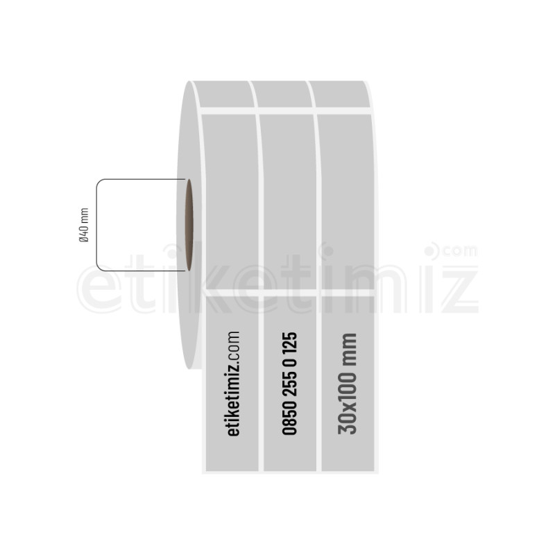 30x100 mm 3'lü Aralıklı Silvermat Etiket 30x100 mm 3'lü Aralıklı Silvermat Etiket