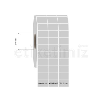 30x20 mm 3'lü Aralıklı Silvermat Etiket 30x20 mm 3'lü Aralıklı Silvermat Etiket