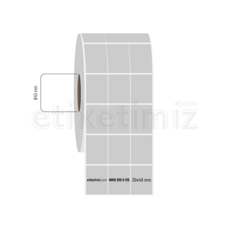 30x40 mm 3'lü Bitişik Silvermat Etiket 30x40 mm 3'lü Bitişik Silvermat Etiket