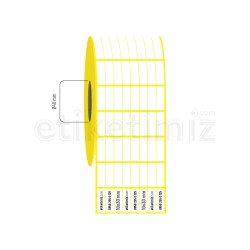 10x30 mm 8'li Bitişik Termal Etiket