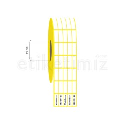 10x40 mm 5'li Aralıklı Kuşe Etiket