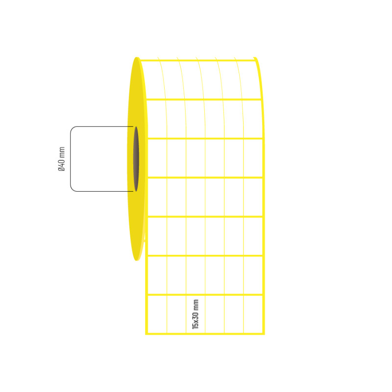 15x30 mm 6lı Bitişik Vellum Etiket