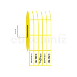 15x50 mm 5'li Aralıklı Termal Etiket