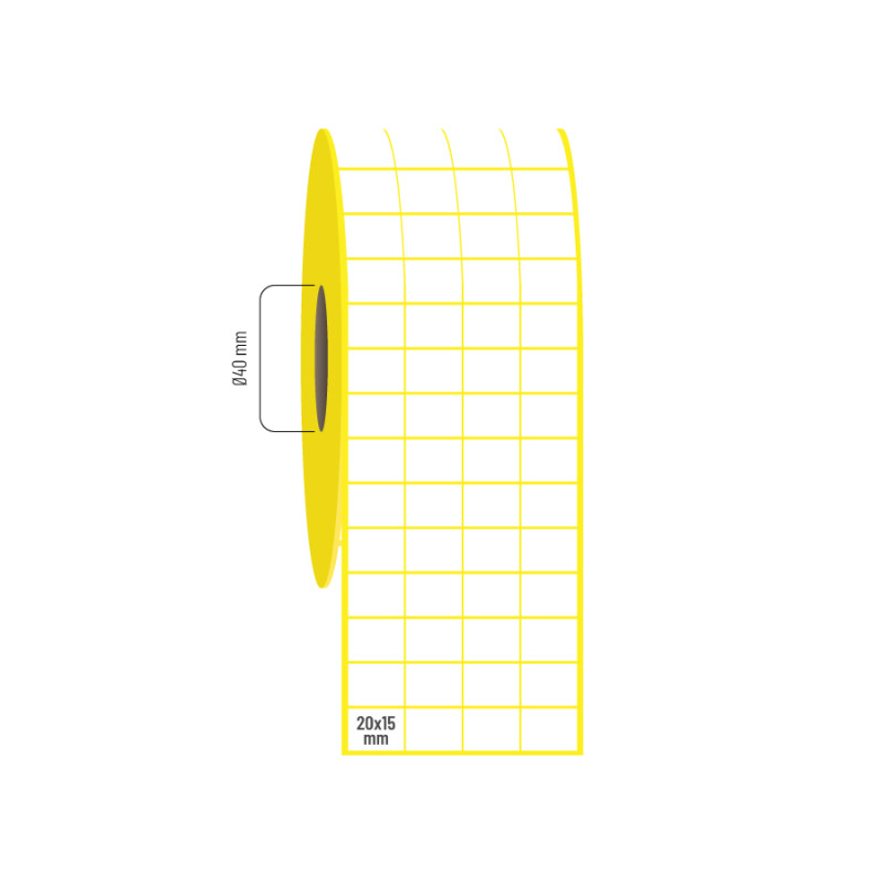 20x15 mm 4lü Bitişik Vellum Etiket 20x15 mm 4lü Bitişik Vellum Etiket