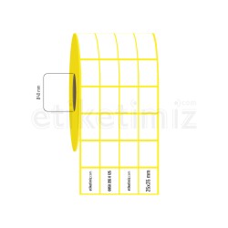 25x35 mm 4'lü Aralıklı Vellum Etiket