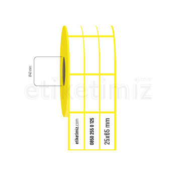25x65 mm 3'lü Aralıklı Vellum Etiket 25x65 mm 3'lü Aralıklı Vellum Etiket