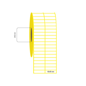 40x10 mm 2'li Aralıklı Vellum Etiket