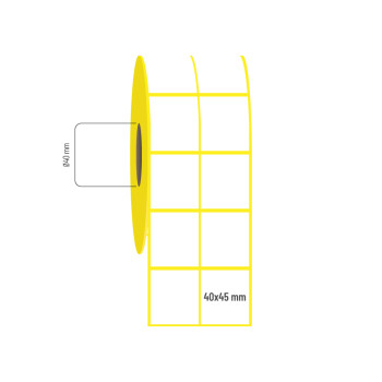 40x45 mm 2'li Aralıklı Vellum Etiket