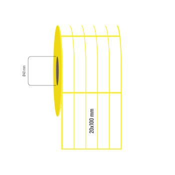20x100 mm 5'li Aralıklı Vellum Etiket 20x100 mm 5'li Aralıklı Vellum Etiket