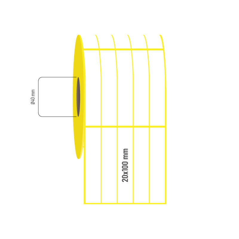 20x100 mm 5li Aralıklı Vellum Etiket 20x100 mm 5li Aralıklı Vellum Etiket