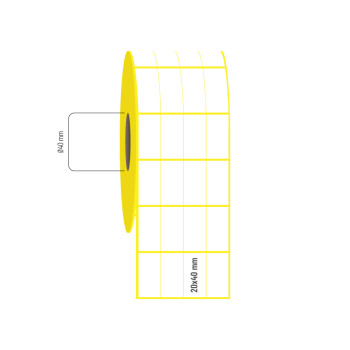 20x40 mm 4'lü Bitişik Vellum Etiket 20x40 mm 4'lü Bitişik Vellum Etiket