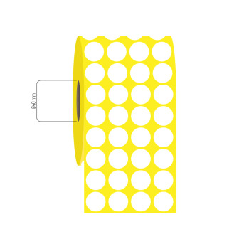 25 mm Yuvarlak 4'lü Aralıklı Vellum Etiket 25 mm Yuvarlak 4'lü Aralıklı Vellum Etiket