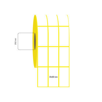 30x60 mm 3'lü Aralıklı Vellum Etiket