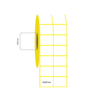 40x28 mm 2'li Aralıklı Vellum Etiket