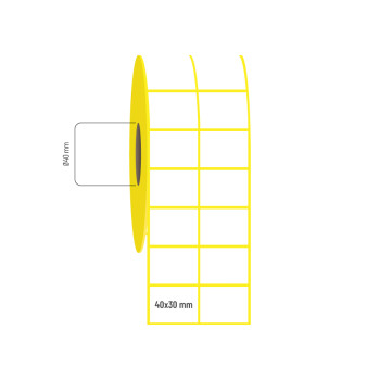 40x30 mm 2'li Aralıklı Vellum Etiket