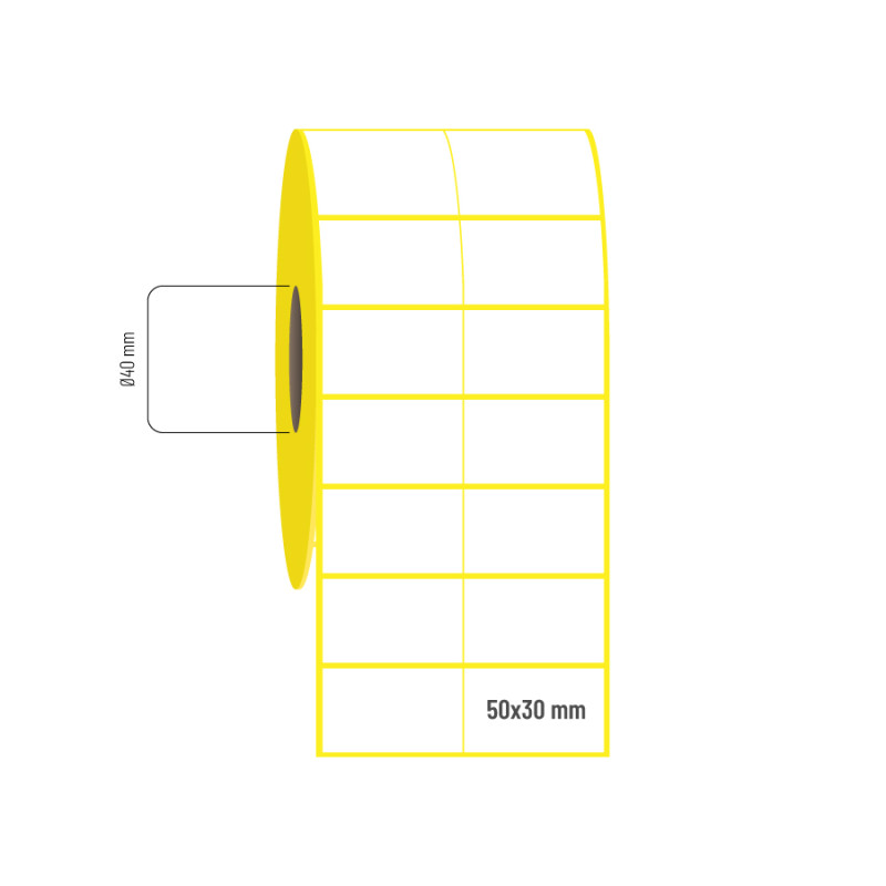 50x30 mm 2li Bitişik Vellum Etiket 50x30 mm 2li Bitişik Vellum Etiket