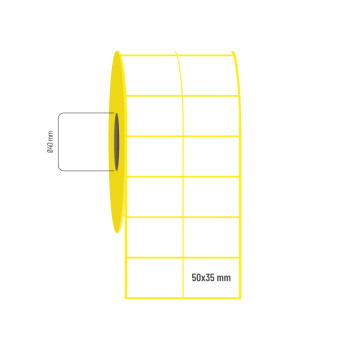 50x35 mm 2'li Bitişik Vellum Etiket