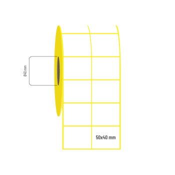 50x40 mm 2'li Aralıklı Vellum Etiket