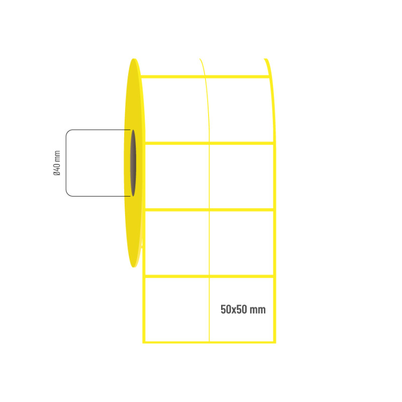 50x50 mm 2li Bitişik Vellum Etiket 50x50 mm 2li Bitişik Vellum Etiket