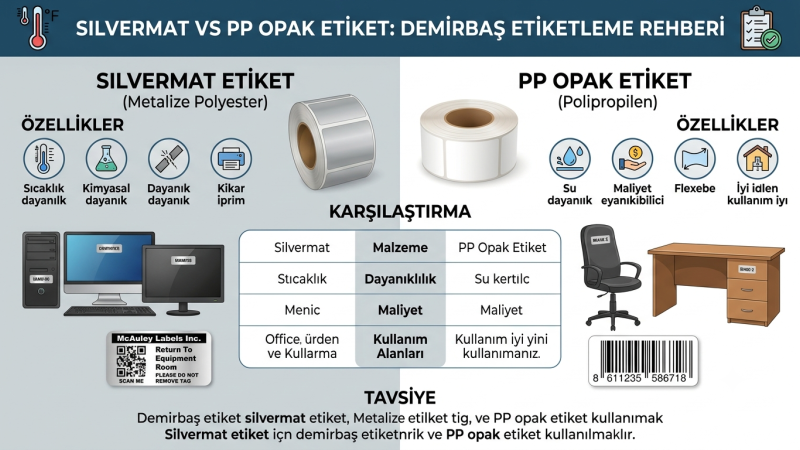 Silvermat vs PP Opak Etiket