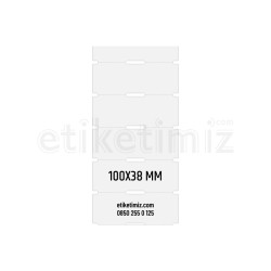 100x38 mm Termal Karton Raf Etiketi