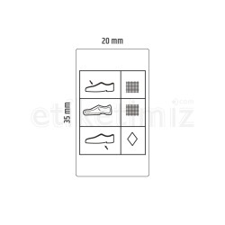 20x35 mm Ayakkabı Etiketi - Kumaş, Kumaş, Diğer 20x35 mm Ayakkabı Etiketi - Kumaş, Kumaş, Diğer