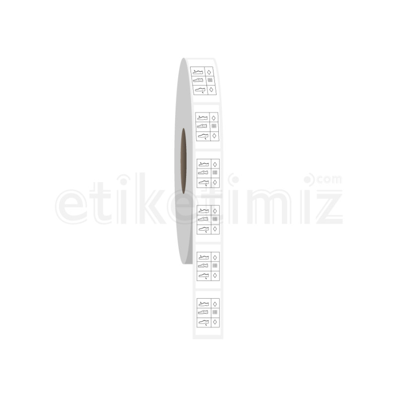 20x35 mm Ayakkabı Etiketi - Diğer, Kumaş, Diğer