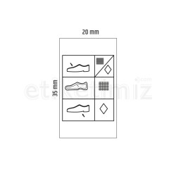 20x35 mm Ayakkabı Etiketi - Tekstil Diğer, Tekstil, Diğer 20x35 mm Ayakkabı Etiketi - Tekstil Diğer, Tekstil, Diğer