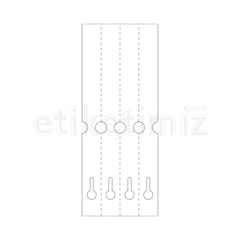 25x254 mm 4'lü Bitişik Fidan Etiketi 25x254 mm 4'lü Bitişik Fidan Etiketi
