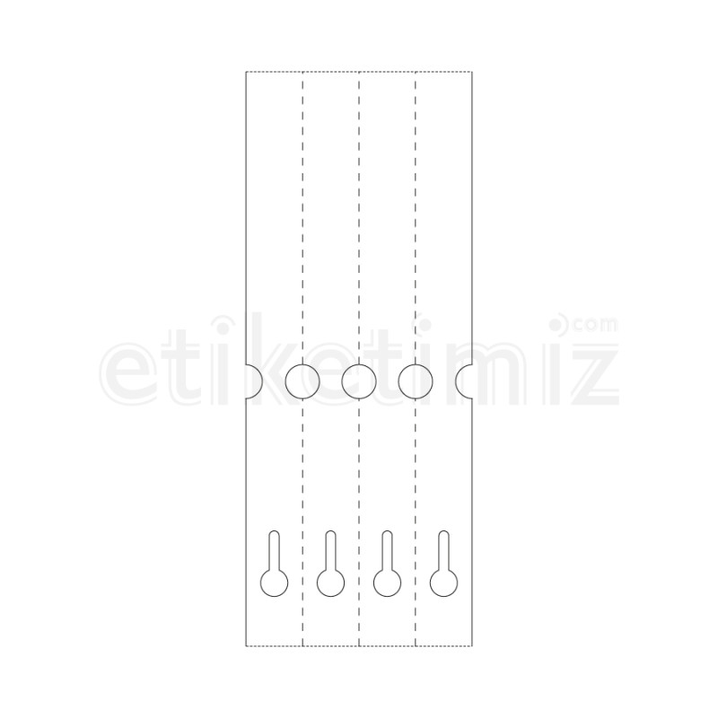 25x254 mm 4'lü Bitişik Fidan Etiketi 25x254 mm 4'lü Bitişik Fidan Etiketi