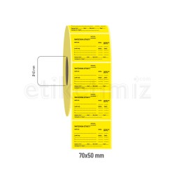 70x50 mm İnfüzyon Etiketi