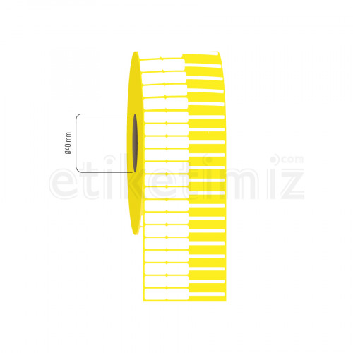 95x12 mm PP Opak Kuyumcu Etiketi