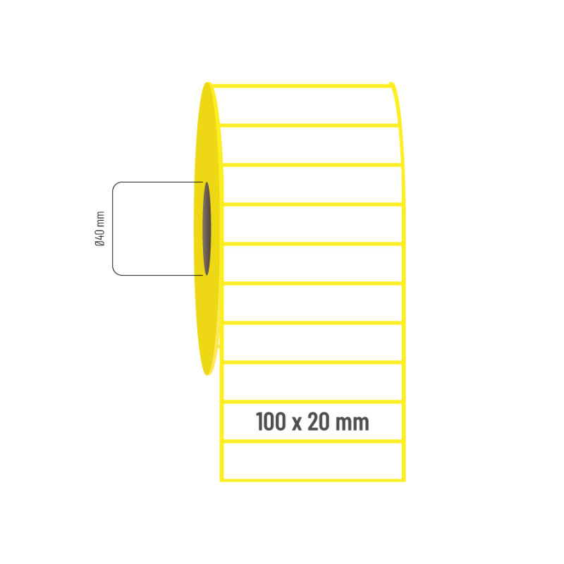 100x20 mm Termal Etiket 100x20 mm Termal Etiket