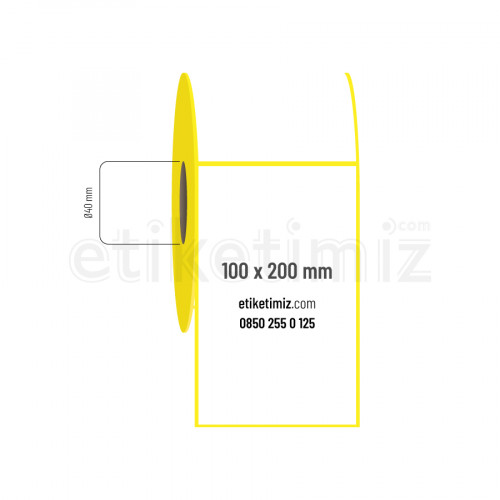 100x200 mm Eco Termal Etiket 100x200 mm Eco Termal Etiket